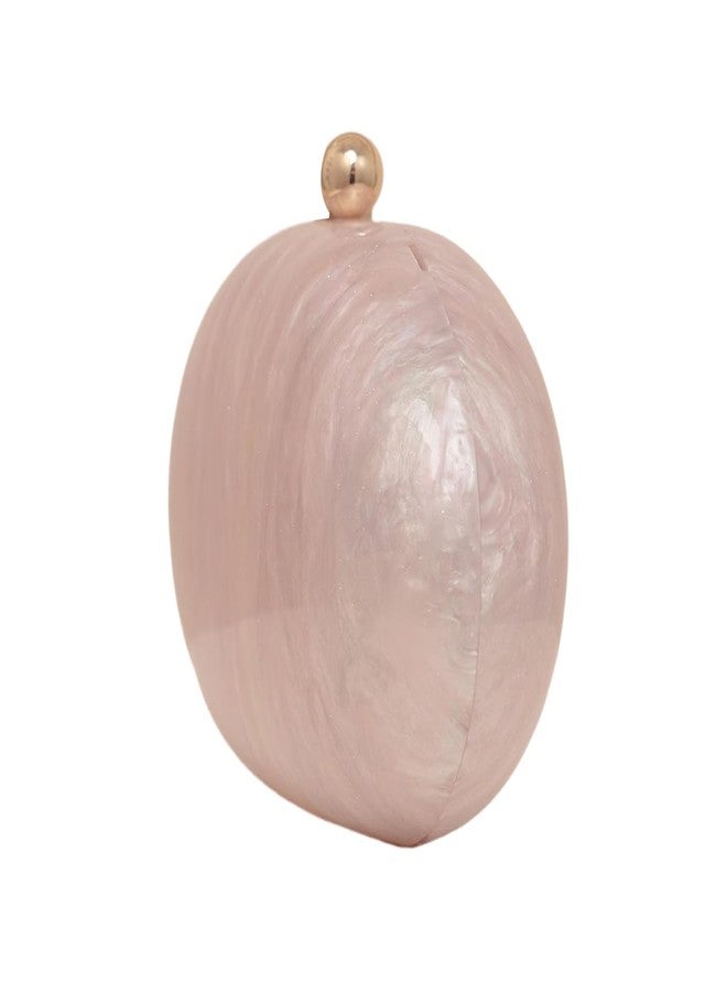 GSYPS Acrylic Evening Clutch Bag for Women Shell Shape Shoulder Crossbody Bag Glitter Marble Purse Handbag, Grey - Image 4