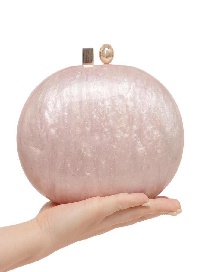 GSYPS Acrylic Evening Clutch Bag for Women Shell Shape Shoulder Crossbody Bag Glitter Marble Purse Handbag, Grey - Image 5