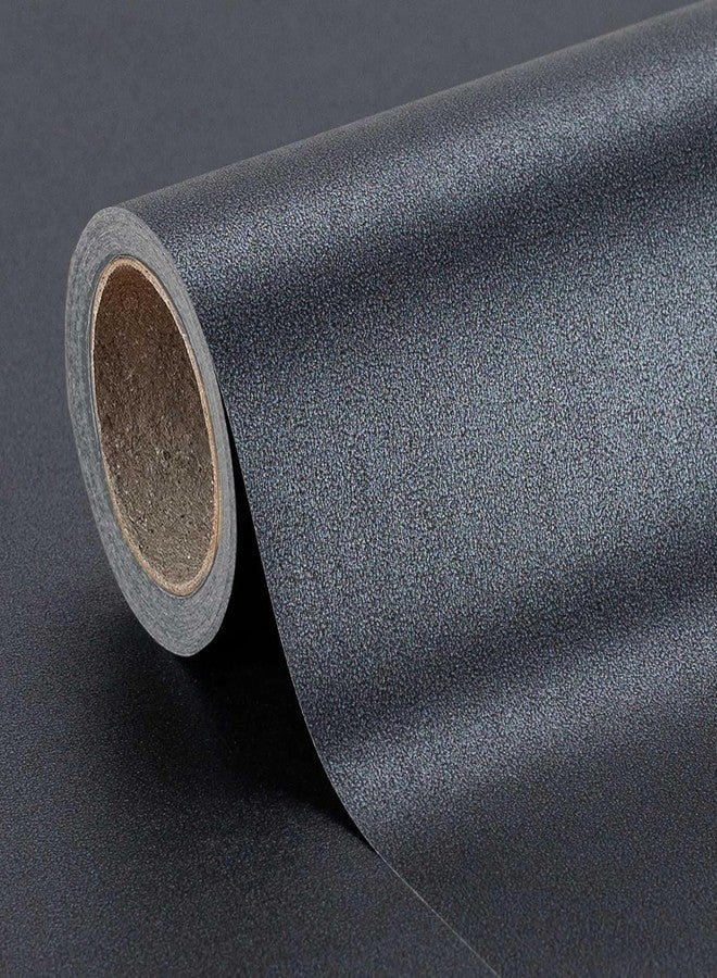 MAYPLUSS Shimmer Black Wrapping Paper - 17Inch X 32.8Feet - Chic Solid Color Pearlescent Texture Birthday Wrapping Sheet Thick Gift Wrap Paper for Graduation, Halloween's Day, Anniversary, Christmas - Image 1