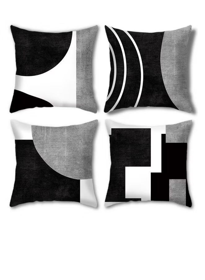 Neox Pillow Covers Set of 4, Throw Pillow Cover, Modern style Cushion Covers 45cm x 45cm,Modern Abstract Decorative Couch Pillow Covers for Living Room - Image 1
