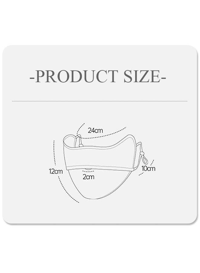 Generic UPF 50 Ice Silk Breathable Protection UV Blush Face Cover with Ear Loops, Soft Washable Reusable Sunscreen Sports Face Mask, Sun Protection Mask Headwear(Purple) - Image 2