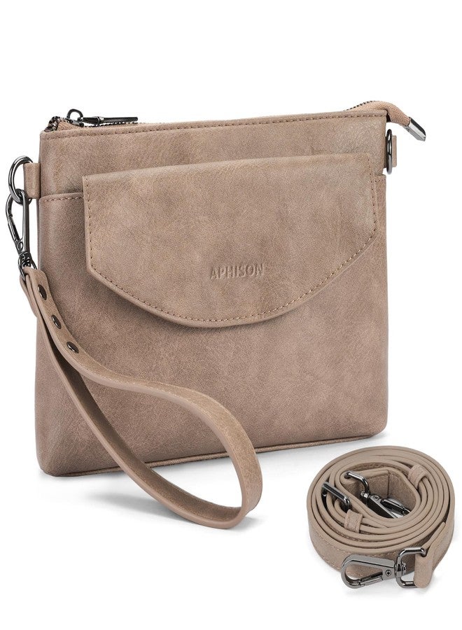 APHISON RFID Wristlet Wallets Clutch Purses For Women, Cell Phone Wallet Purse Shoulder Crossbody Bag with Card Holder - Image 1