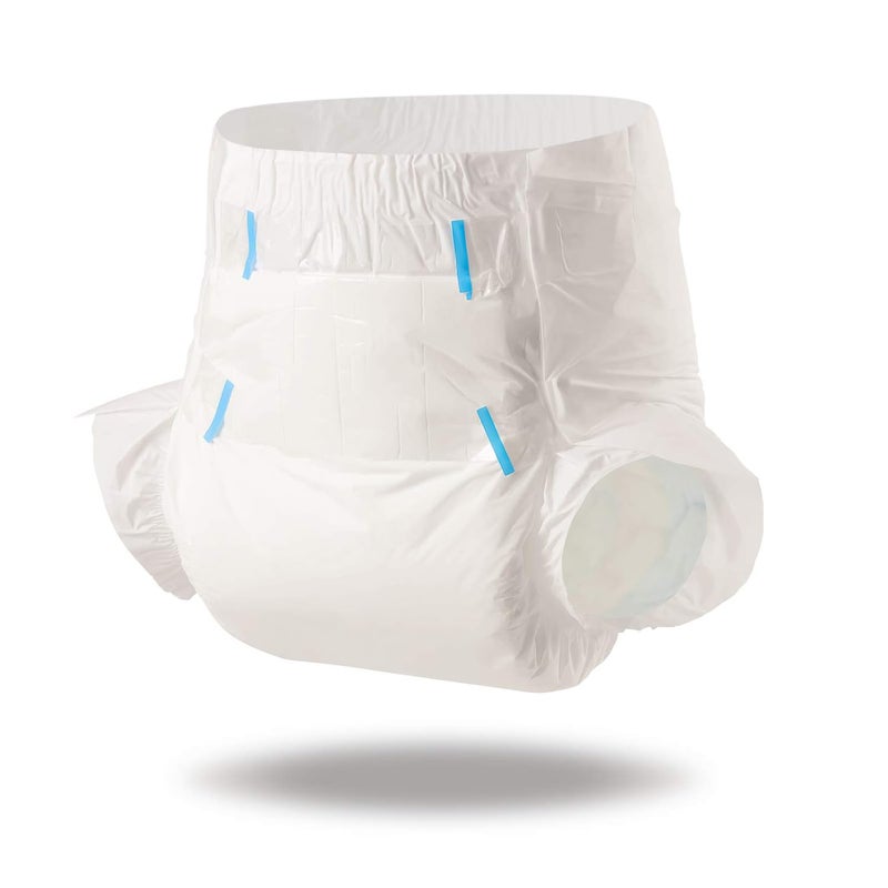 CutiePlusU Disposable Adult Diaper Heavy Absorption Dry Surface Adult Diapers All Night- White 10 Pieces (Large 36"-46") - Image 3