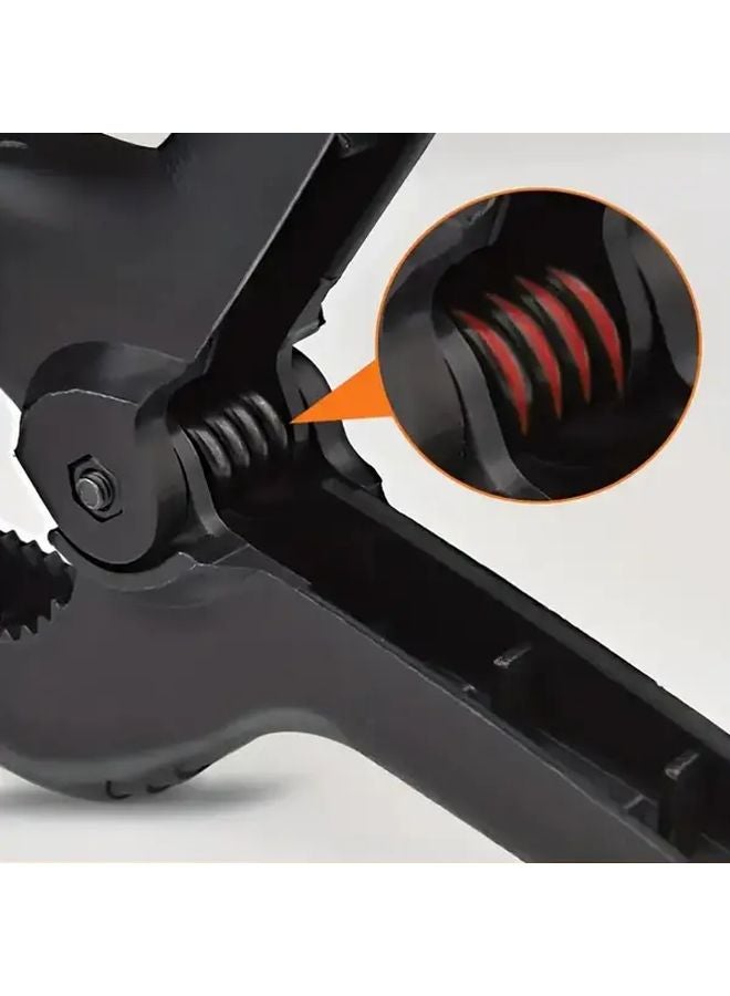 10 قطعة من المشابك البلاستيكية السوداء الربيعية بقبضة 2 بوصة، مشابك متينة للطاولة العمل لا تترك علامات - Image 4