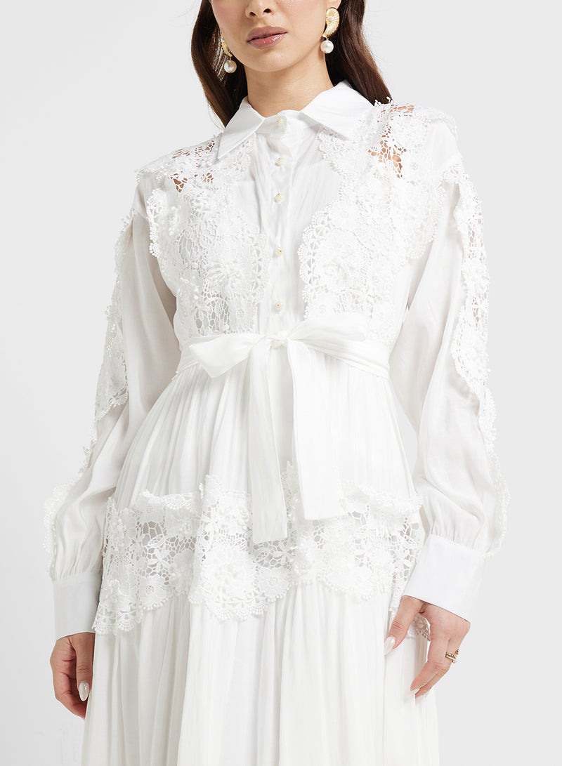 Khizana Lace Detail Maxi Dress - Image 3