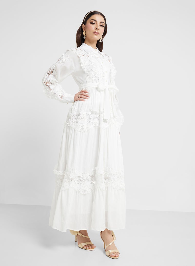 Khizana Lace Detail Maxi Dress - Image 4