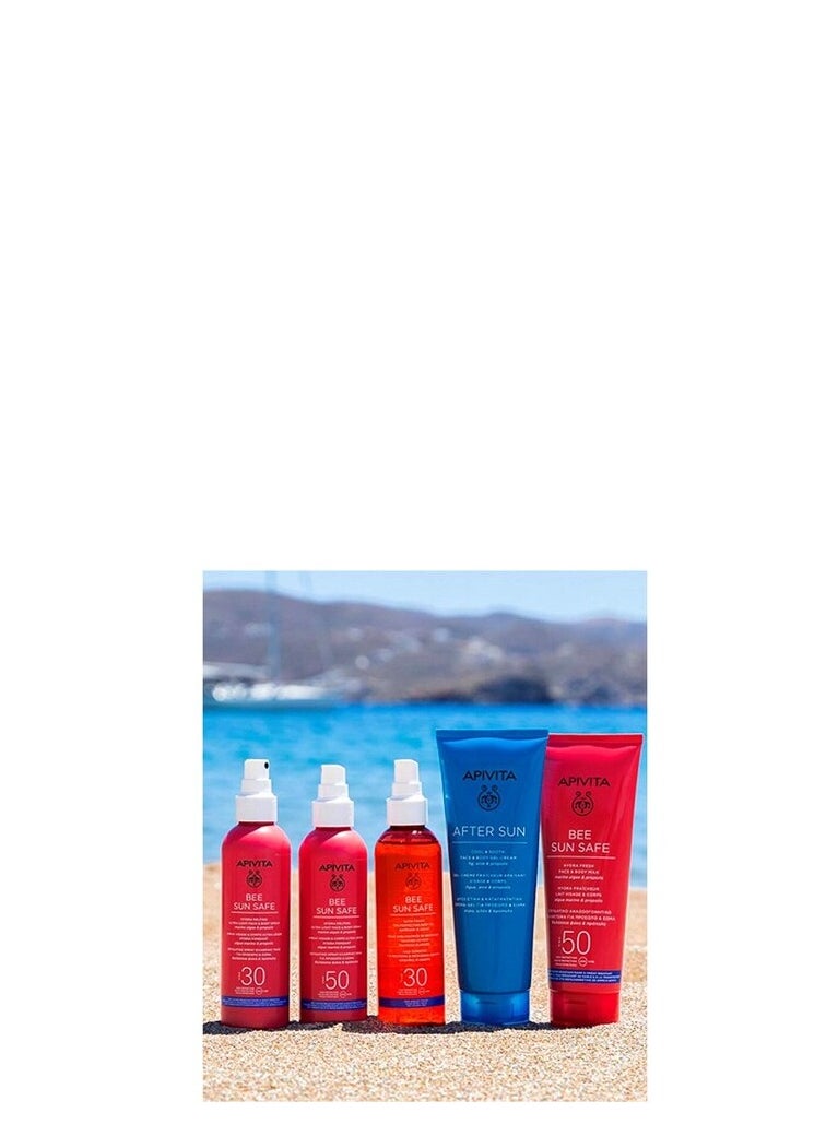 أبيفيتا حليب Apivita Bee Sun Safe Hydra Fresh للوجه والجسم 100 مل SPF50، جل-كريم منعش ومنعش للوجه والجسم بعد التعرض للشمس 100 مل  - Image 4