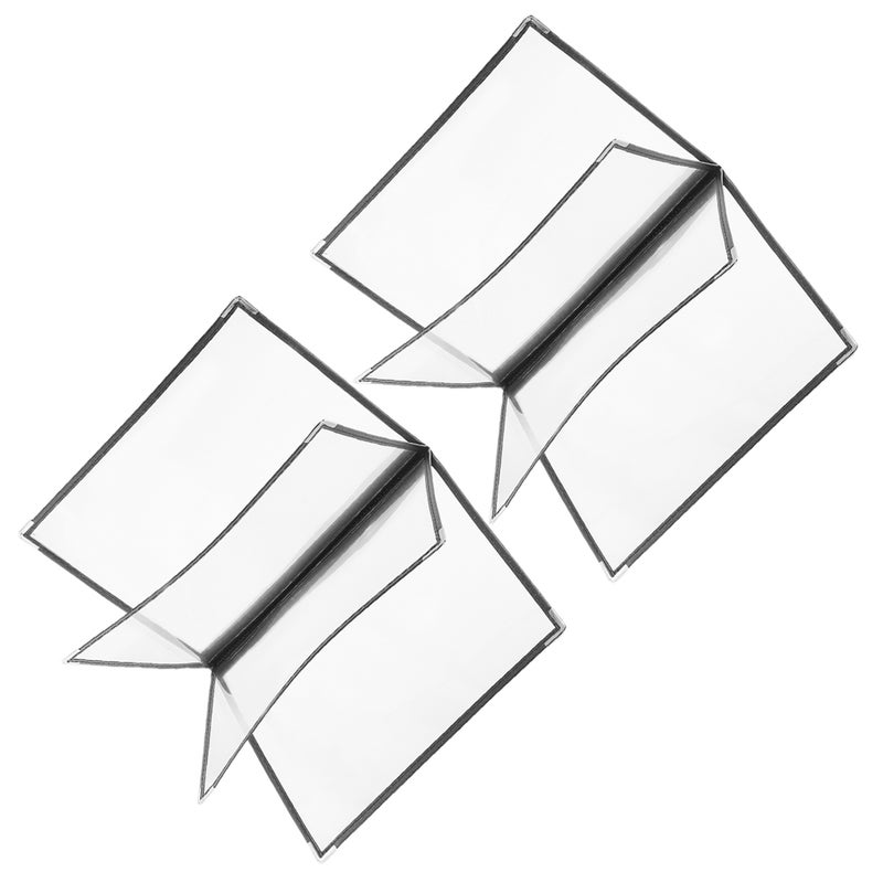 2pcs Commercial Menu Covers Restaurant Menu Holder Clear Menu Book Holder (4 Page 8 View) - Image 3