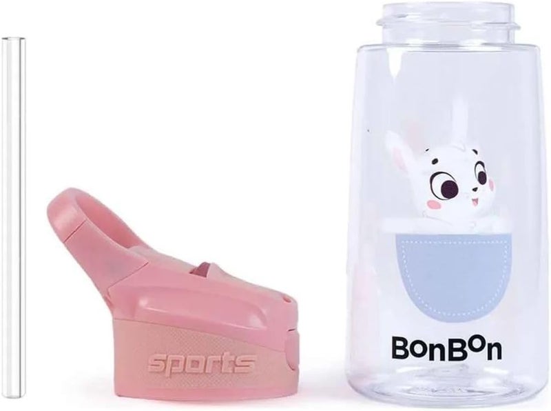 BonBon Elite Tritan Kids Water Bottle 450ml - The Bunnies - Image 1