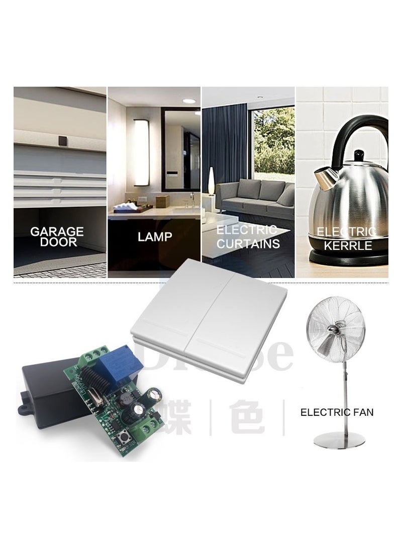 Diese 433MHz Universal Remote Controls Switch Wall Panel Transmitter AC100V 220V For Home Living Room Bedroom - Image 2