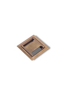 Nixnine Nixnine 25 Inch Stainless Steel Cable ManagerCable Hole Cover GrommetWire Cable Organiser Manager Rose Gold Antique Square Pack of 5  - Image 1