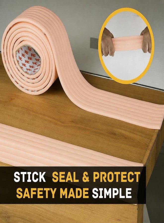 Takositio Soft Baby Proofing Corner Guards & Edge Protectors-Pre-Taped Table Corner Protector,Child Safety for Babies,Toddles,Kids Corner Covers Furniture,Table,Desk (Pink) - Image 3