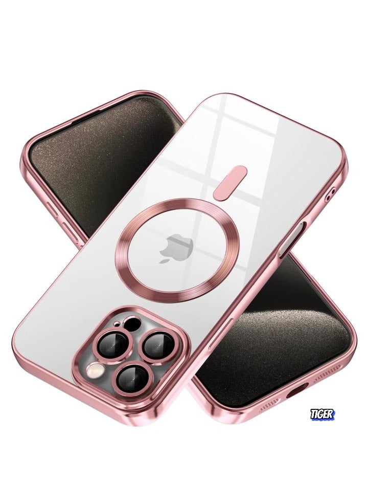 TIGER iPhone 16 Pro Max Magnetic Case – Compatible with MagSafe, Built-in Camera Protector, Soft TPU Anti-Scratch, Shockproof Slim Clear Case for iPhone 16 Pro Max (6.1 Inch) – Durable, Lightweight Protection - Image 1