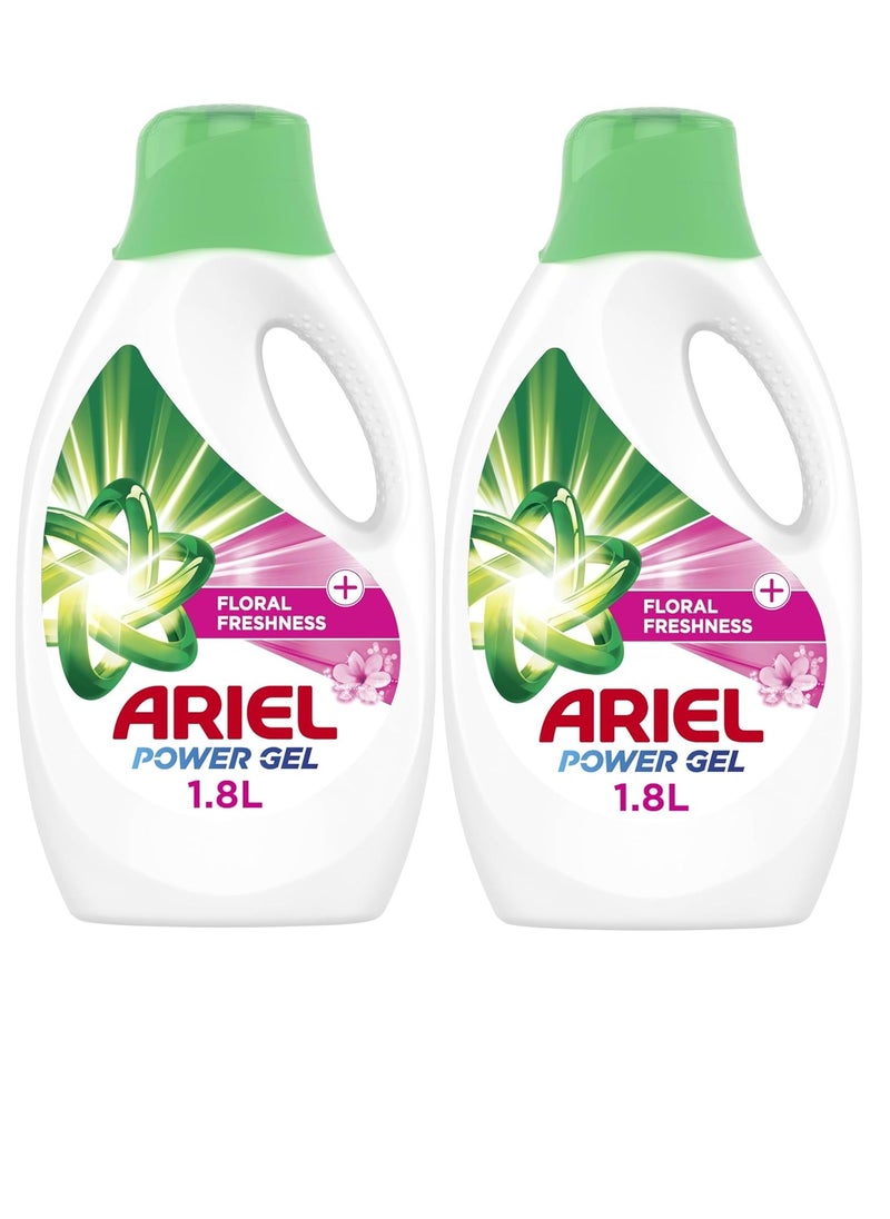 Ariel Ariel Automatic Liquid Gel with a Touch of floral Freshness 1.8L (Pack of 2)  - Image 1