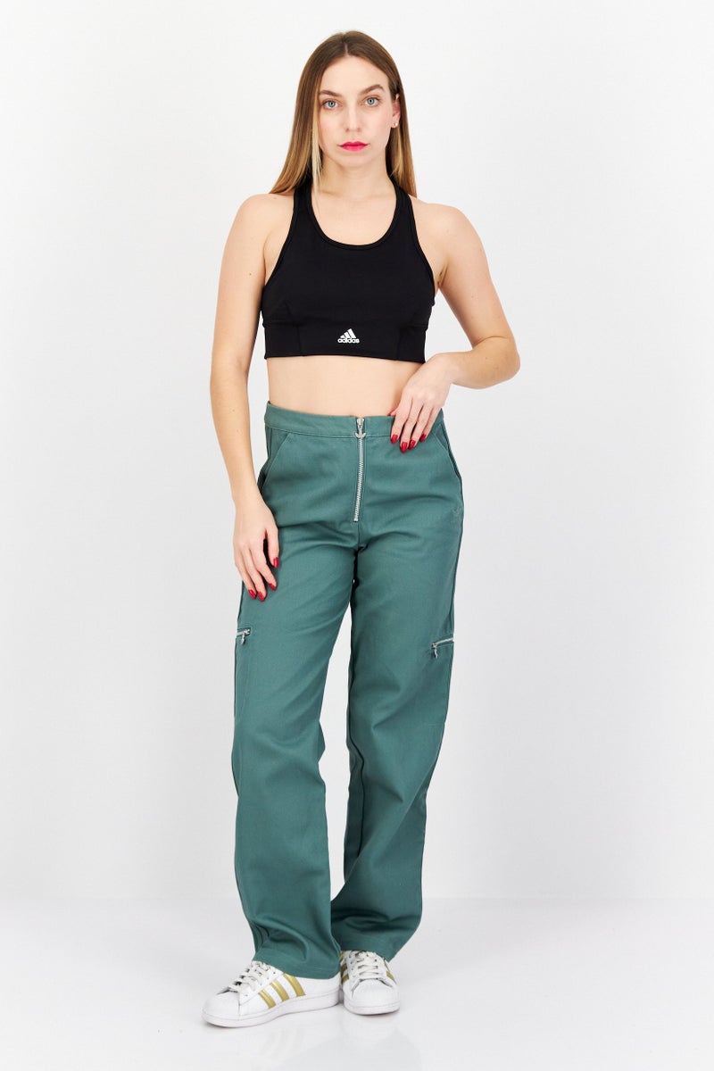 adidas Originals Women Sportswear Fit Training Track Pants, Green  - Image 3