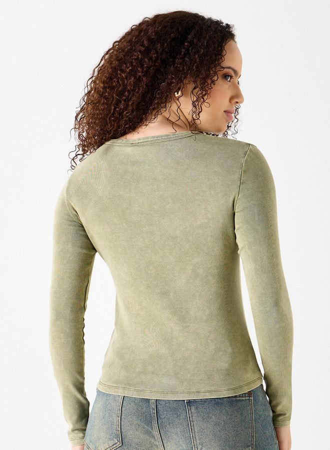 SP Characters Red Hot Chili Peppers Logo Print T-shirt with Long Sleeves - Image 3