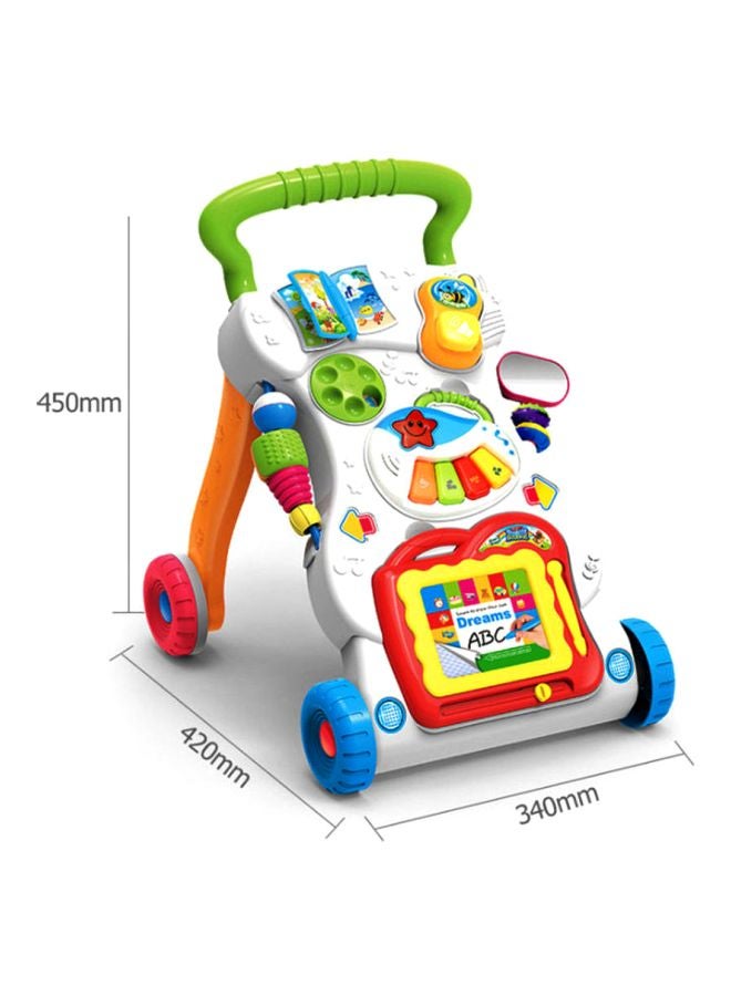 Cool Baby 4-In-1 Multifunctional Baby Musical Walker, Smooth-Rolling Wheels, Anti-Tipping, Easy-To-Operate Handle, 9-12 Months - Image 4