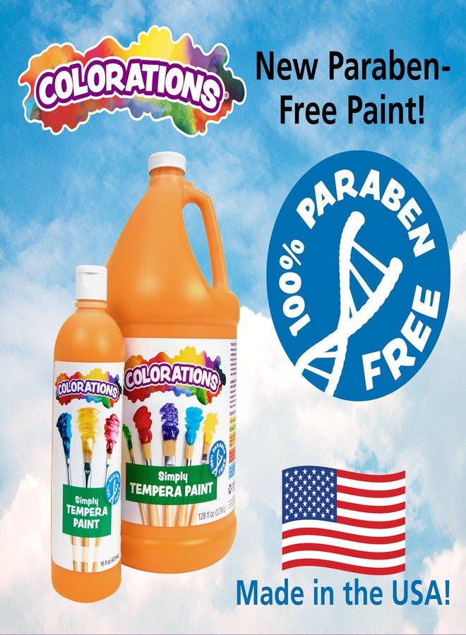 Colorations Paraben-Free Washable Tempera Paint for Kids - Red, 16 Ounce Bottle, Non-Toxic and Made in The USA - Image 2