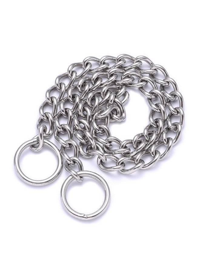 مايل هاي لايف | طوق سلسلة تدريب الكلاب | حلقة انزلاق على شكل حرف P من الفولاذ المقاوم للصدأ | طوق خانق | مقاوم للعوامل الجوية | مقاوم للتآكل | خيارات متنوعة من الأحجام والأوزان (23 بوصة/60 سم - 4.0 مم) - Image 2