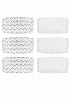 SYOSI BettaWell Steam Mop Refill Pads For Bissell 1252 1606670 1543 1652 1132M 1530 11326 Symphony Hard Floor Vacuum Steam Cleaner Series Pack Of 6  - Image 1
