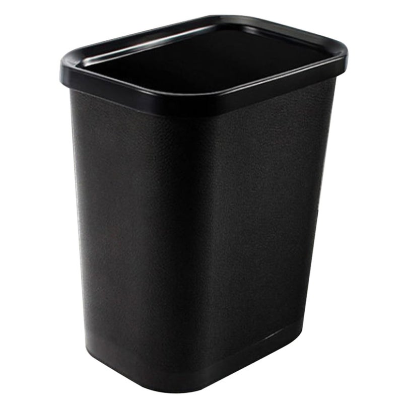 VOSAREA Thickened Plastic Waste Basket Bathroom Trash Can Lid for Spaces Easy to Use and Clean - Image 1