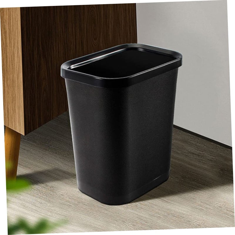 VOSAREA Thickened Plastic Waste Basket Bathroom Trash Can Lid for Spaces Easy to Use and Clean - Image 5