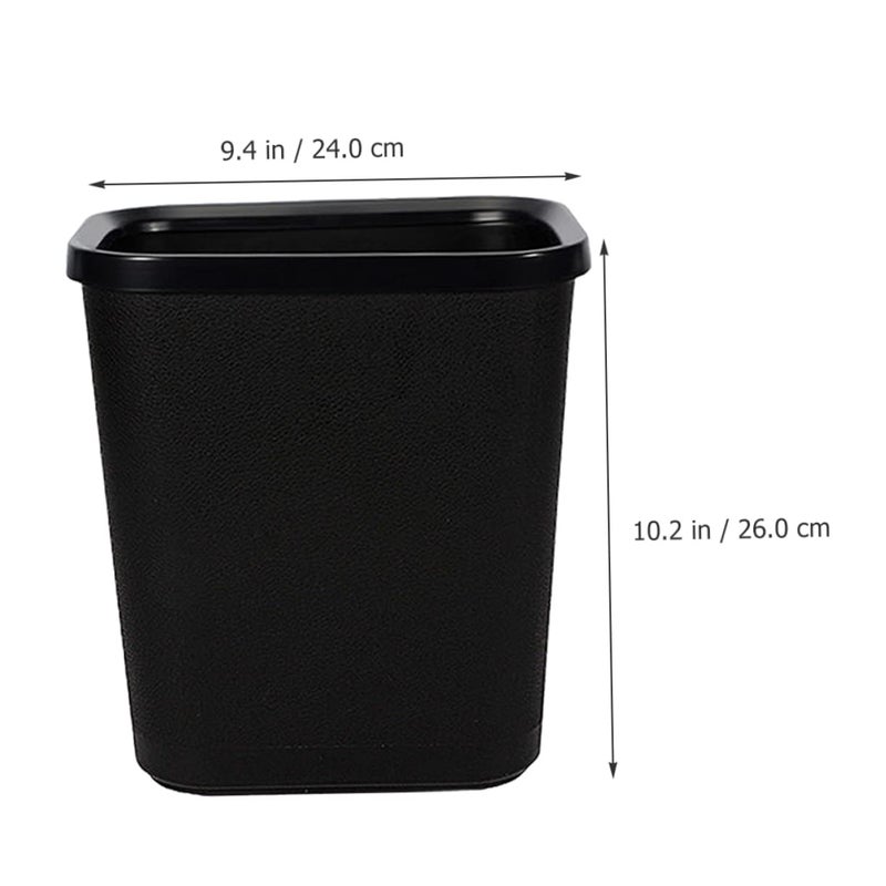VOSAREA Thickened Plastic Waste Basket Bathroom Trash Can Lid for Spaces Easy to Use and Clean - Image 3