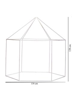 BabyGo BabyGo Kids Prince Princess Castle Theme Play Tent with Mosquito Net Design for Kids (Pink) (140cm x 135cm x 70cm)  - Image 5