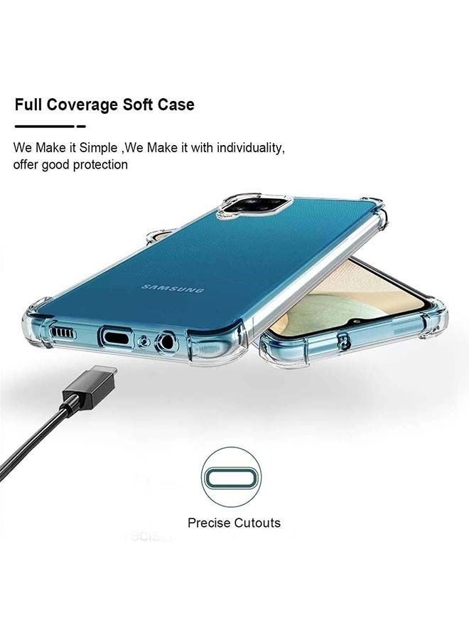 LEDIN Case for Samsung Galaxy A12 Clear Case Soft Flexible Silicone Back Cover Shockproof Anti Scratch Case with Reinforced Bumper Corner Compatible for Samsung Galaxy A12 Clear - Image 4