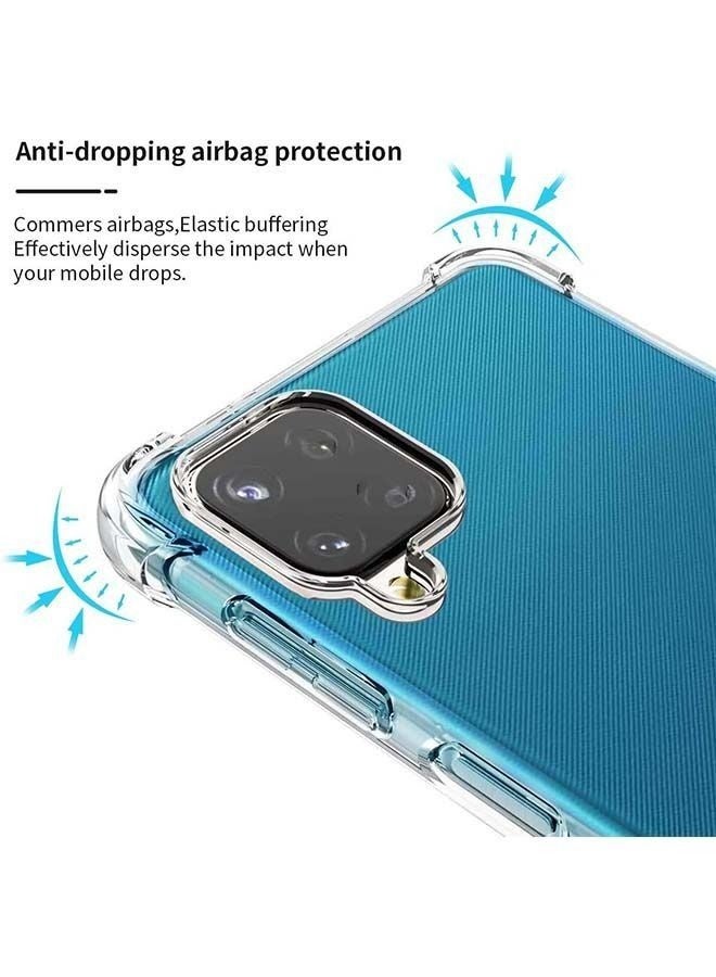 LEDIN Case for Samsung Galaxy A12 Clear Case Soft Flexible Silicone Back Cover Shockproof Anti Scratch Case with Reinforced Bumper Corner Compatible for Samsung Galaxy A12 Clear - Image 2