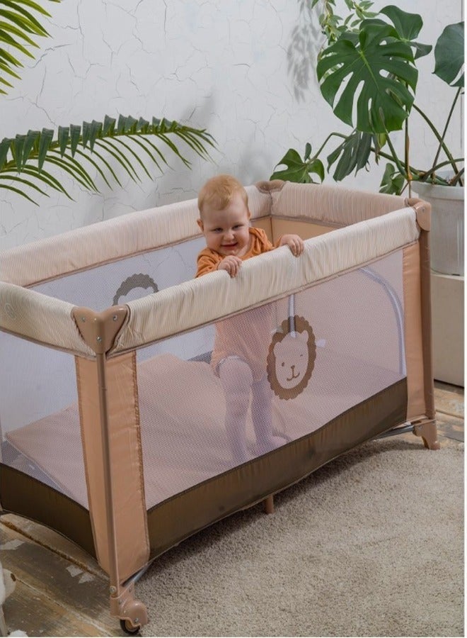 NKX Multifunctional Portable Folding Crib And Playbed Ideal For Newborns And Toddlers With Travel Carry Bag - Image 5