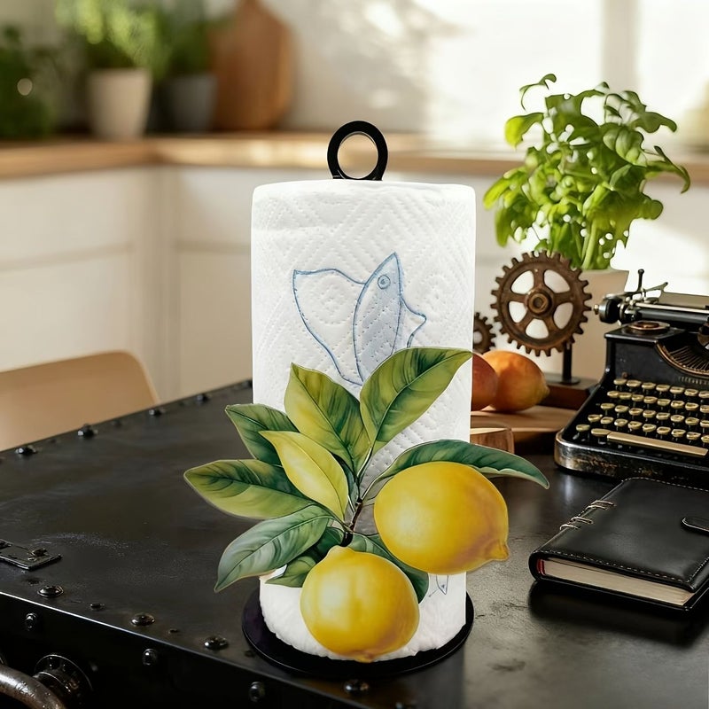 Creative Lemon Acrylic Tissue Holder Vertical Toilet Paper Roll For Kitchen Table Holiday Party - Image 1