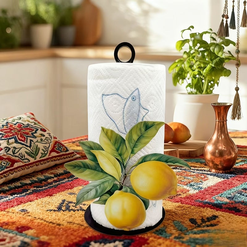 Creative Lemon Acrylic Tissue Holder Vertical Toilet Paper Roll For Kitchen Table Holiday Party - Image 3