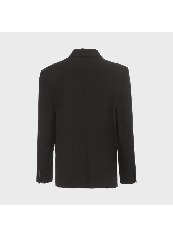 Zara men's Premium Solid Tailored Textured Business Casual Shoulder-padded Suit - Image 3
