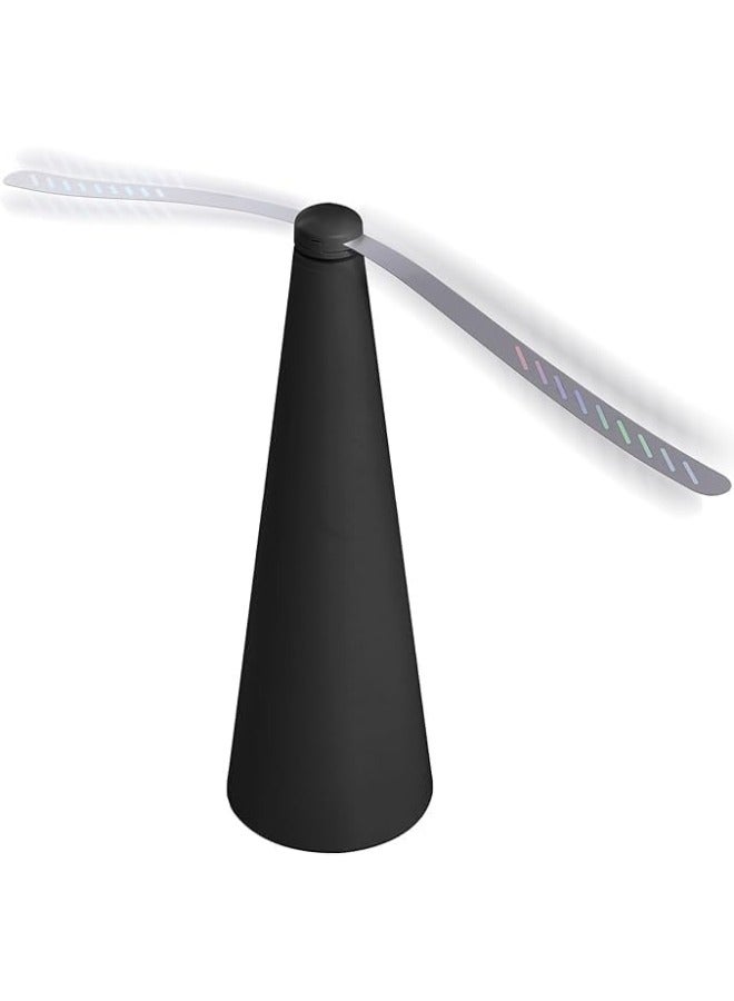 Loquat 2Pcs Fly Repellent Fan, Fly Fans for Tables Suspensible Hook Portable Ceiling Fan for Repels Bugs Mosquito In/Outdoor Home Camping BBQ Picnic Odorless Keep Fly Away From Food - Image 1