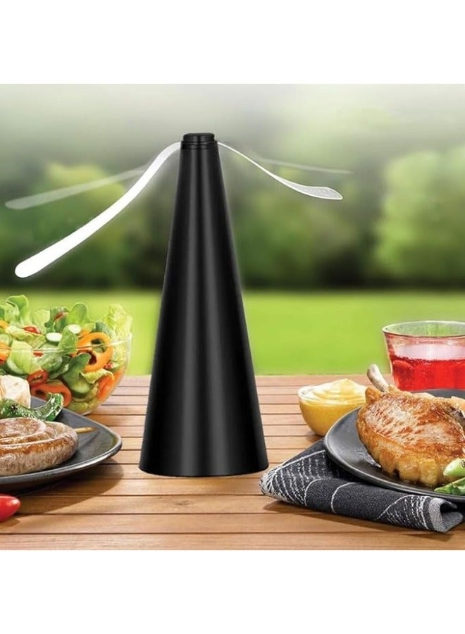 Loquat 2Pcs Fly Repellent Fan, Fly Fans for Tables Suspensible Hook Portable Ceiling Fan for Repels Bugs Mosquito In/Outdoor Home Camping BBQ Picnic Odorless Keep Fly Away From Food - Image 4