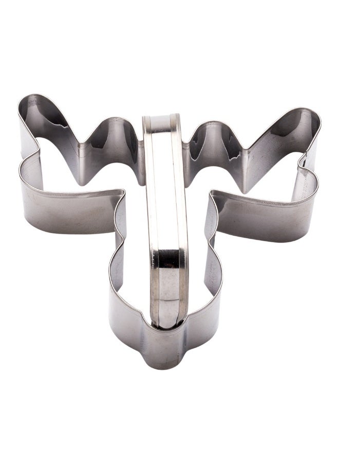 Restaurantware 4 x 2.75 Inch Reindeer Cookie Cutter, 1 Corrosion-Resistant Winter Cookie Cutter - With Handle, Dishwashable, Metal Christmas Ornament Cookie Cutter, For Desserts And Treats, - Image 1