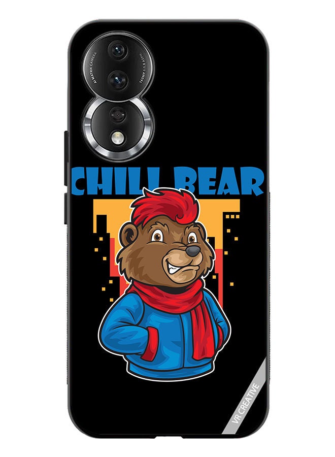 VR CREATIVE Protective Case Cover For Honor 80 Chill Bear Design Multicolour - Image 1