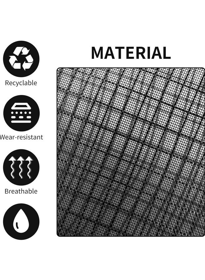 HQ-GAMING Hanging Folding Mesh Garbage Bag Organizer Trash Bags Holder Recycling Containers Plastic Waste Bag Storage for Kitchen (Black)-2pcs - Image 3