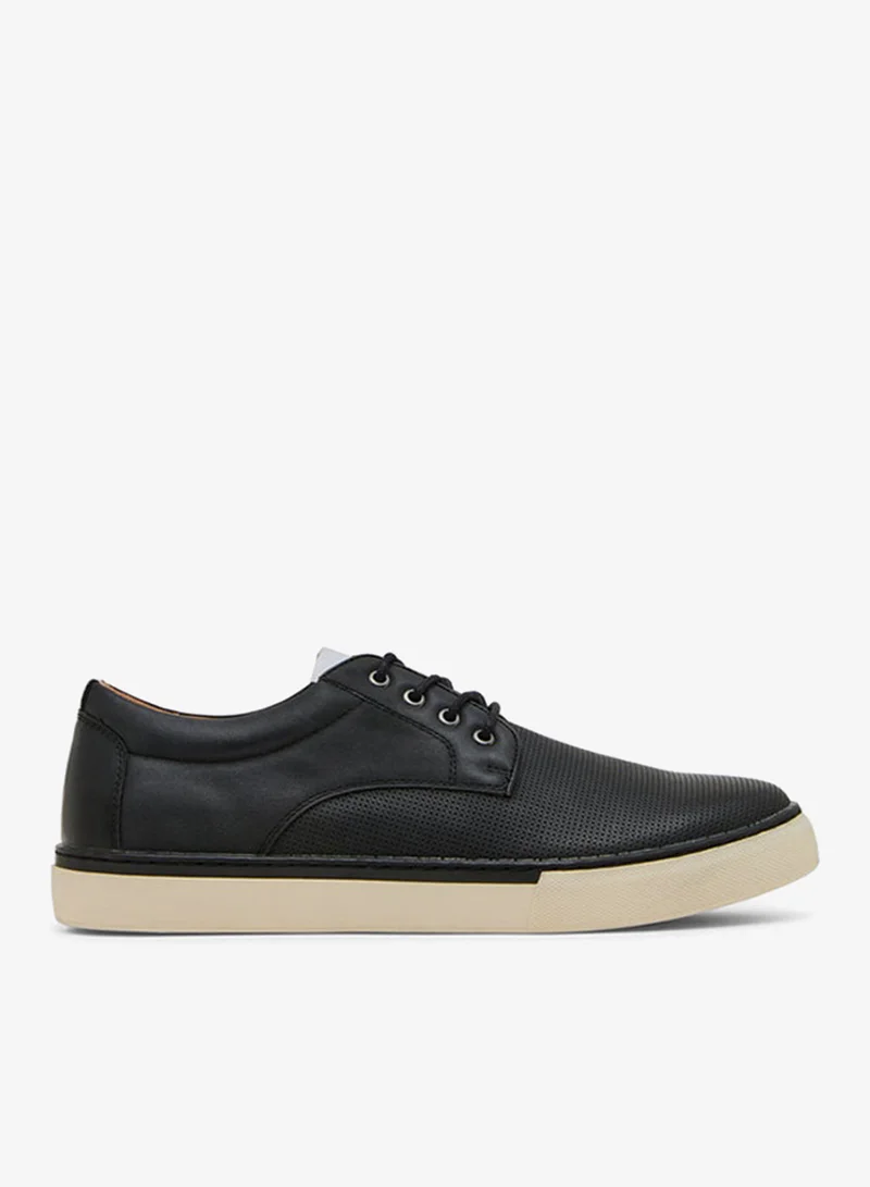 ستيف مادن Men's Black Mblake Low Top Sneakers
