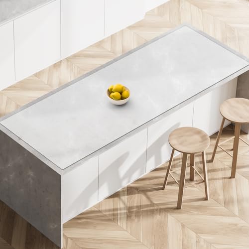 Ultibe Silicone Mats for Kitchen Counter, 78.7''x23.6''(200cmx60cm) Largest Heat Resistant Counter Mat Kitchen Island Waterproof Thicken Non-Slip Countertop Protector Mat, Semitransparent - Image 1