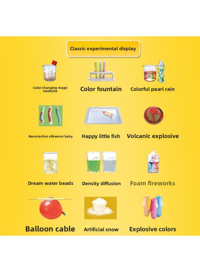 Xueyouma 58 Scientific Experiments Suit STEAM Volcano Eruption Children's Education Toys Surprise Chemistry 3-Color:Surprise Chemistry 3-58 Experiments - Image 4