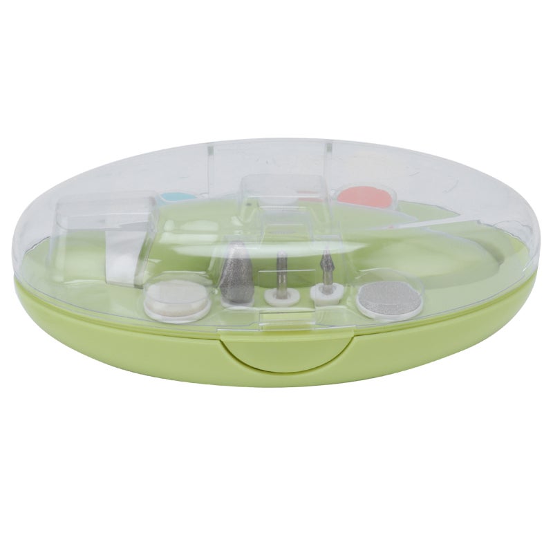 Baby Nail File Electric Nail Trimmer with 6 Contacts Rechargeable Safe Baby Nail Care for Newborn Toddler Yellow Portable Gentle Nail File for Baby and Adult - Image 4