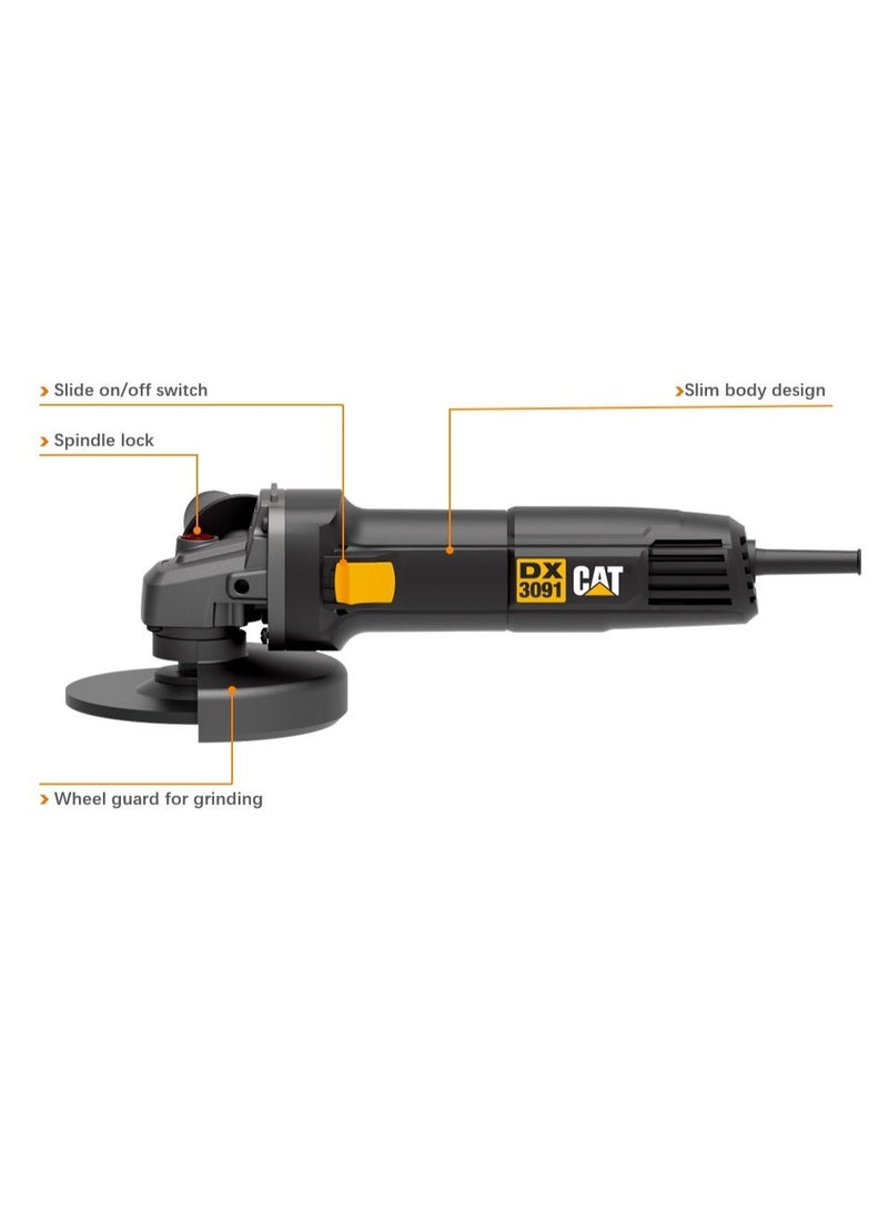 CATERPILLAR Angle Grinder CAT DX3091.1 4.5 Inch 115mm 720W 12000RPM Electric Power Tool for Metal Cutting & Grinding - Image 2