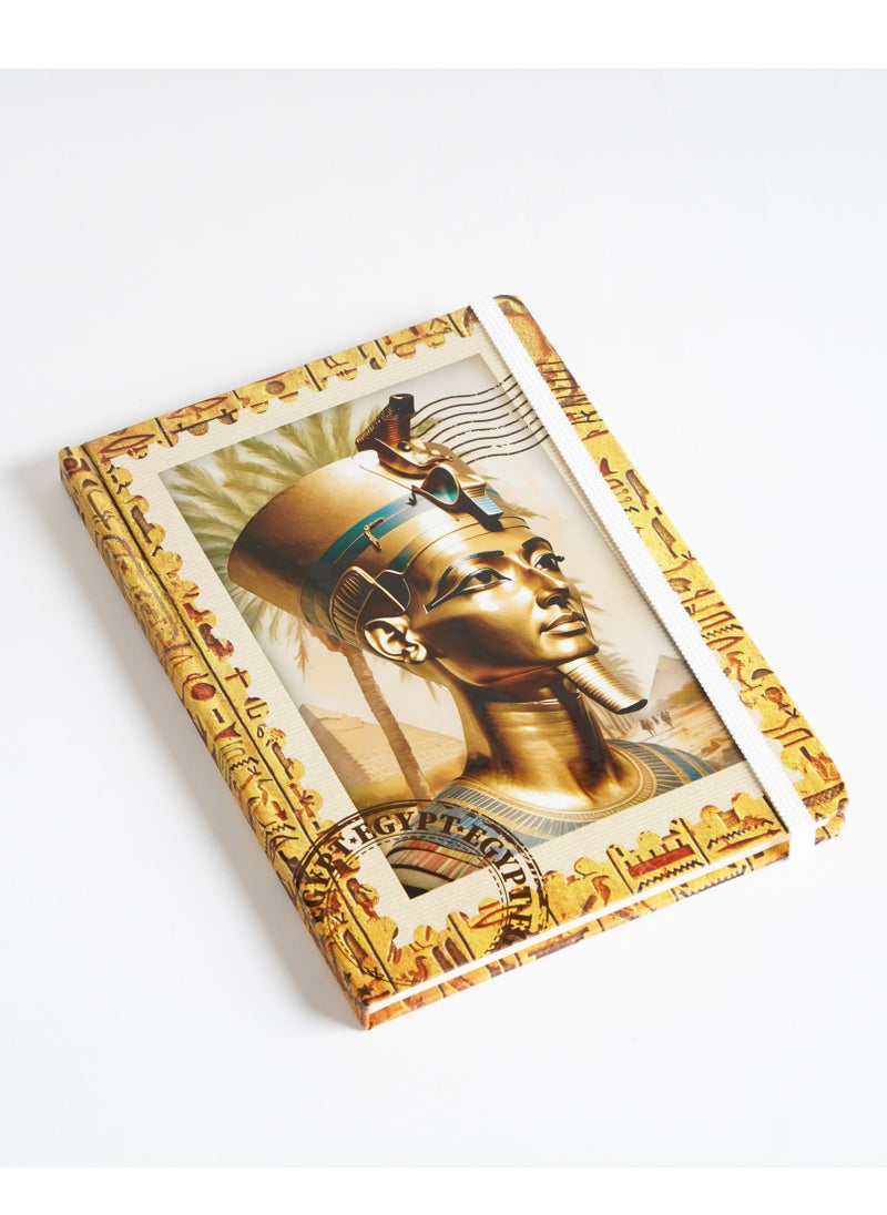 Borg El Arab Egyptian Art Print Ancient Notebook 80 Sheets (Tutankhamun)  - Image 1
