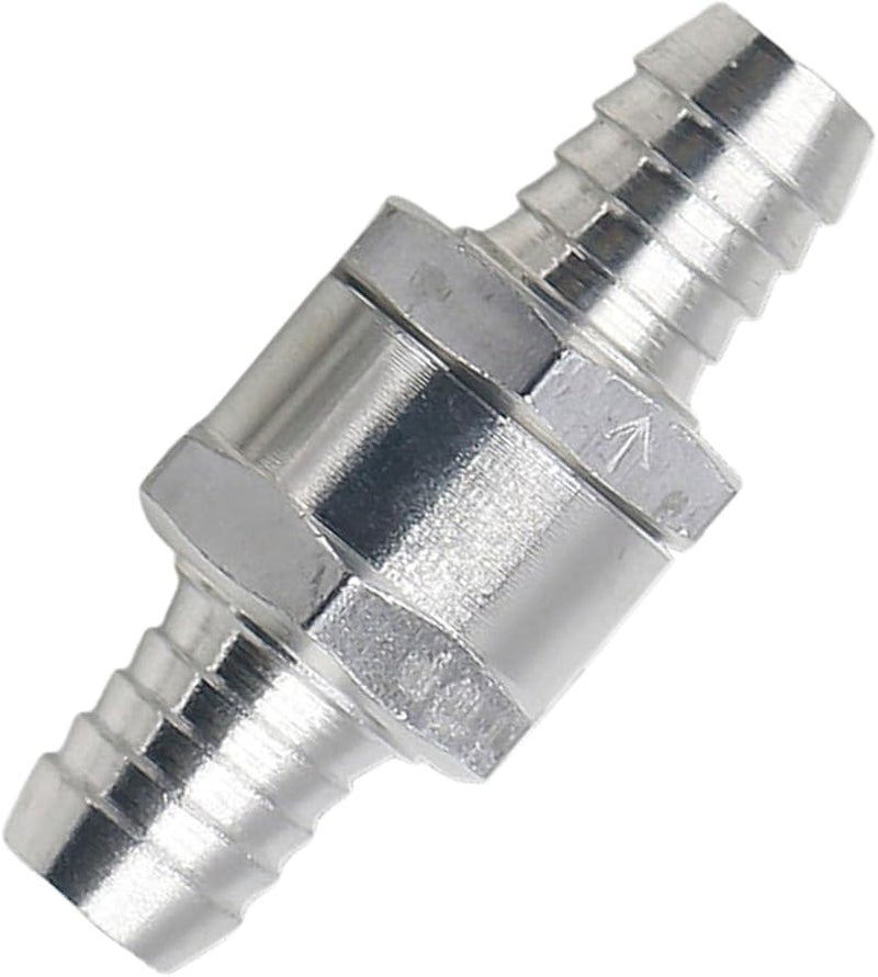 14mm Aluminum Alloy Inline Non Return Check Valve For Air Water Oil Pipe Tube Hose - Image 1