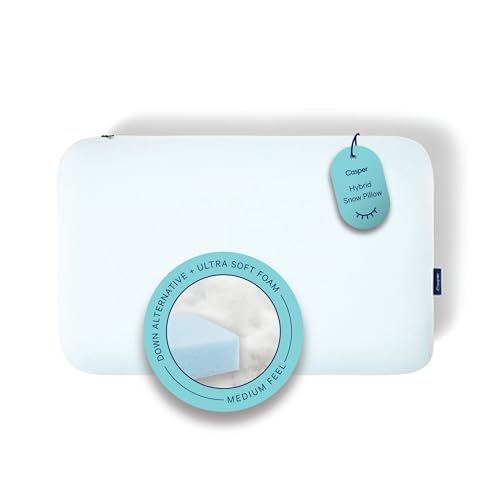 Casper Sleep Hybrid Snow Pillow King White