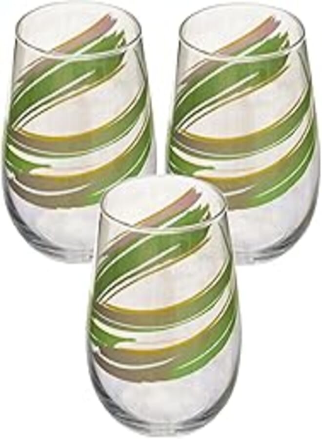 LAV TONE GAI 361 Tea Glass/Decala Print Ub0455/ 360 cc -12 Oz / 3 Pcs/Elegant design, Trusted Brand, Attractive shape/High Quality Materials/