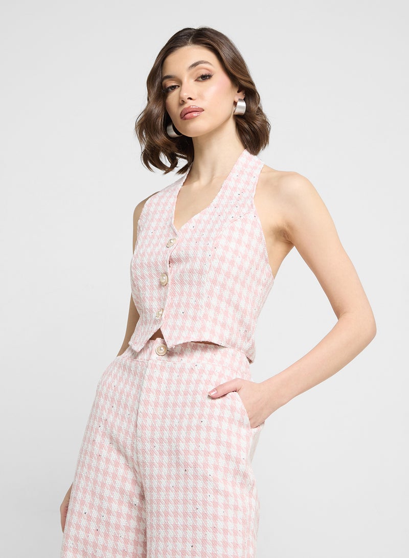 ايلا طقم فيست وبنطلون بنقشة المربعات - Image 3