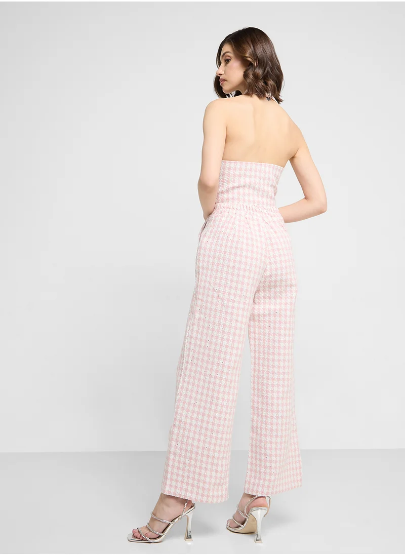 ايلا Gingham Print Vest & Pant Set